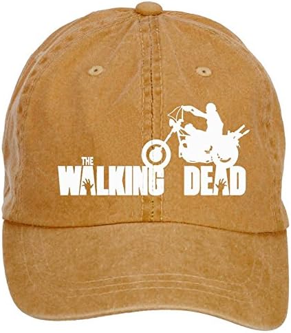 Qikdg Custom Adjustable The Walking Dead Daryl Dixon Baseball Cap-Washed 100% Cotton Brown
