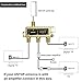 ANTOP Low-Loss 3 Way Coaxial Splitter for TV Antenna and Satellite 18K Gold-Plated Chassis 2GHz - 5-2050MHz All Port DC Power Passing