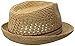 Tommy Bahama Men's Vent Crochet Raffia Fedora, Tea, Small/Medium