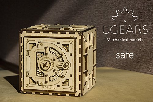 Safe by Ugears Is Mechanical 3D Puzzle Wooden Brainteaser for Kids, Teens and Adults