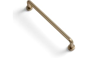 Goo-Ki 6 Pack 5" Center to Center Champagne Bronze Modern Cabinet Pulls Solid Contemporary Home Improvement Hardware Drawer Pulls Zinc Alloy Kitchen Handles