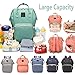 Reliancer Large Capacity Diaper Bag for Baby Care Multi-Function Waterproof Travel Nappy Bags Backpack Fashion Mummy Nursing Bag w/Insulated Pockets 6 Colors