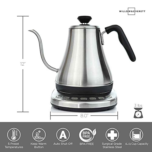 5 Electric+Gooseneck+Kettle+Temperature+Presets