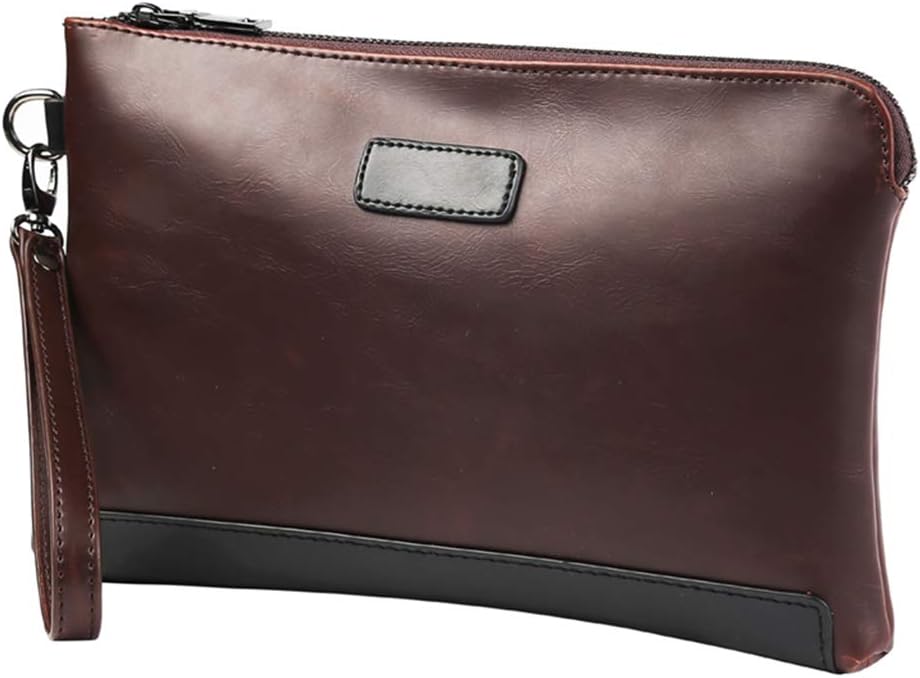 Craze London Pochette Donna In Ecopelle – Borsa A Busta Con Cinturino Da Polso E Tracolla Regolabile - 2