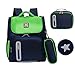 Kids Backpacks for School Bags for Boys Girls Bookbags and Pencil Lunch Box HHui (Green)
