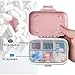 MOST ORIGINAL DESIGNM Small Weekly Pill Case Cute Travel Vitamin Deep Oil Organizer Box for Women Safe Plastic Material 6 Compartment 3 Open Tab Pink （Pink）