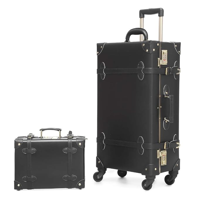 Travel Vintage Luggage Sets Cute Trolley Suitcases Set