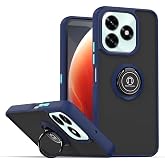 Case for Honor X5c/X5c Plus/Play10A Phone Case with Ring Car Mount Stand,TPU + Hard PC Dropproof Cell Phone Cover-Blue