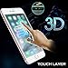 UTHMNE 2-Pack iPhone 7 Screen Protector Glass, 0.3MM Slim And 9H Hardness Bubble Free, Anti-Fingerprint, Oil Stain&Scratch Coating (iPhone 6 Plus)