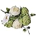 Luyue Peonies Artificial Flowers Vintage Faux Peony Arrangements Fake Flower for Vase Silk Floral Bouquet for Table Centerpiece Wedding Decoration Indoor Home Decor