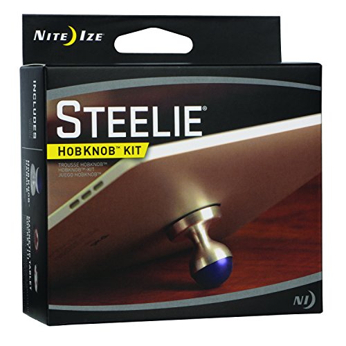 Nite Ize Original Steelie HobKnob Kit For Tablets - Magnetic Tablet Handle + Stand - Thumbnail 2