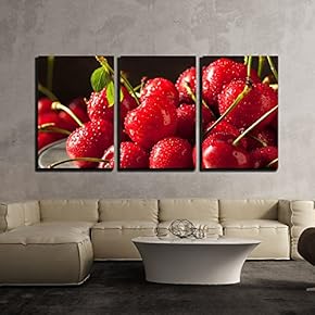 Raw Organic Strawberry Cherries Ready to Eat x3 Panels