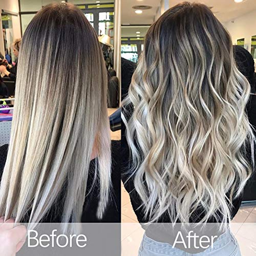 Nazano 3 Barrel Curling Iron,25mm Hair Curling Iron Crimper, 1 inch Ceramic Hair Waver Curling Wand Tool,LCD Temperature Adjustable & Heat Up Quickly