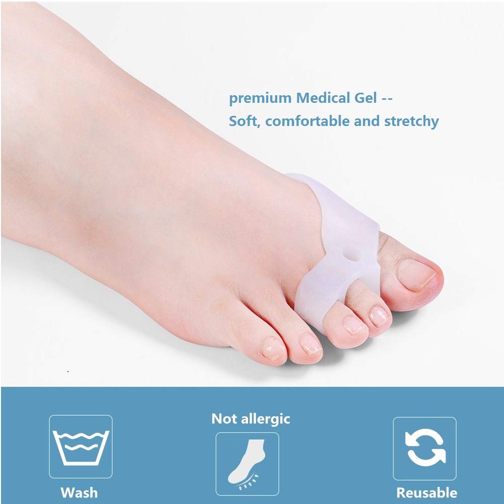 11-Piece Bunion Corrector Kit For Men & Women - Toe Separators, Splints & Exercise Strap