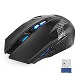 TeckNet Ultimate Professional Optical Computer Wireless Gaming Mouse with USB Nano Receiver,Premium 4000DPI Sensor,8 Buttons,Ergonomic Design,Maximum Comfort & Precision (Not for Programmable)