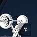 Womens Olympic Lifting Snatch Vinyl Decal Small