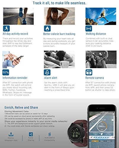 aaerp T1 Tact Watch - Reloj Inteligente Deportivo Super Resistente ...