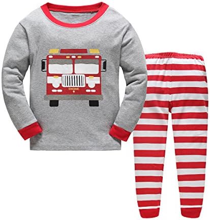 Guandiif Boys Pajamas Little Kids Sleepwear Clothes Cotton Pjs Sets for Boy 3Y C
