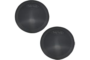 E-outstanding 2PCS Black Single Pedal Patch Self-Adhesive Drumhead Patch Protector for Kick Bass Durm Parts