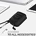 Huishang Air Pods Case Covers, 3 in 1 Protective Sleeve Airpods Cover with Anti-lost keychain Accessories for Apple Airpods (Black)