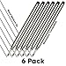 Jaymo - 6 - Black Montblanc Compatible Rollerball Pen Refills - Smooth Writing German Ink and Medium Tip - Compare to Montblanc 105158/107877/MNB15158