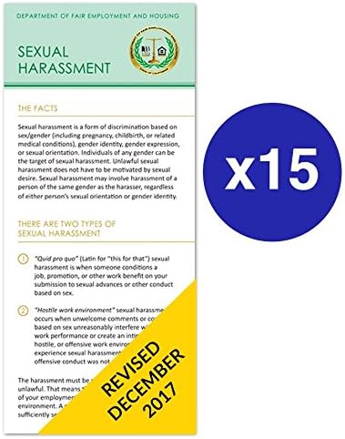 Sexual Harassment Pamphlets - 15 Pack