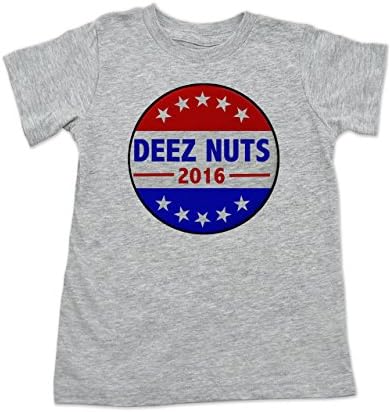 Vulgar Baby Deeznuts 2016 Toddler Shirt, 3T Shirt, Heather Grey