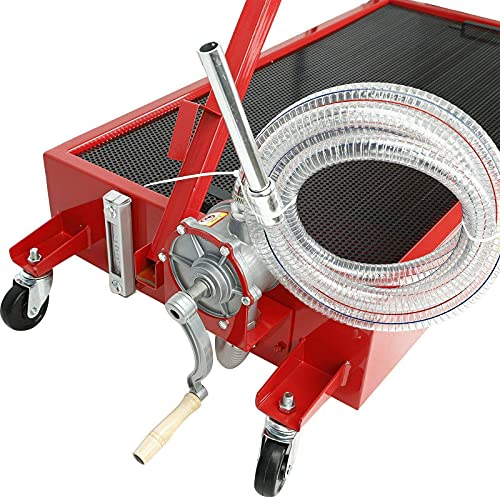 SUPERFASTRACING 20 Gallon Oil Drain Pan Low Profile Dolly with Pump 8