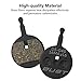Bike Disc Brake Pads for Juicy BB7 BB5 Disc Brake Pads Organic Semi-Metallic Brake Pads with Spacer for Disc Brake System Smooth and More Powerful Braking Less Harsh Noise (Black)