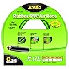 Amflo-577-50A-Green-300-PSI-RubberPVC-Air-Hose-38-x-50-With-14-MNPT-End-Fittings-And-Bend-Restrictors