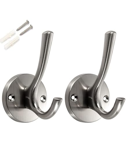 Bathroom Robe Hook Zinc Coat Hook Single Towel Hook - View #14