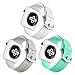 Apple Watch Sport Band 38mm, UMTELE Soft Silicone Replacement iWatch Bands Sport Strap with Buckle Clasp for Apple Watch Sport, Series 2, Series 1, 3-Pack