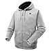 ORORO Heated Hoodie with Battery, Fleece Full-Zip Heated Sweatshirt Hoodie (Charger Not Included) (XL, Grey)