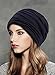 Spring Fever Men Women Adults Unisex All Season Slouchy Skull Cap Wrinkled Hat Lightweight Beanie 2 Pack: Black/Grey