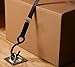 Four Recessed Tie-Down D-Ring Trailer Cargo Load Tie-Down Anchors, Square Floor Recessed-Pan Fitting, Galvanized Steel Countersunk Bolting Holes, Utility Enclosed Trailer Tie-Down