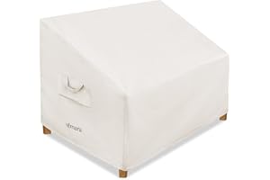 Elmara Outdoor Couch Covers – Waterproof, UV Fade-Resistant Outdoor Sofa Covers Made of Heavy Duty Olefin – Durable All Weather Design Keeps Your Couch or Loveseat Safe (Beige)