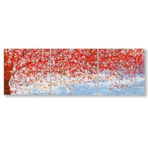 Wall26-3 Panel Canvas Wall Art- Colorful Abstract Art -Giclee Painting Wall Bedroom Living Room Home Decoration - 12"x12"x3 Panels