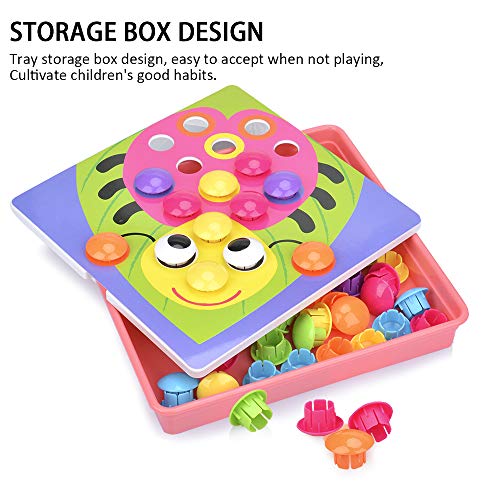 3 Mushrooms+Matching+Pegboard+Educational+Preschool