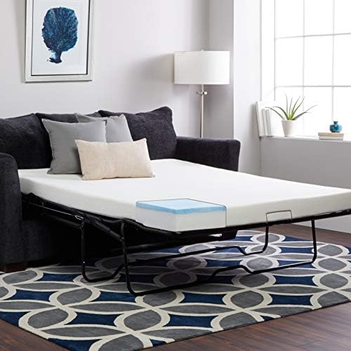Select Luxury Twin-Size Sleeper Sofa Replacement Gel Memory Foam Mattress (Mattress Only)