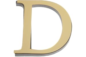 UJAKEL Initial Wall Decor Metal Letters 3 Inch Alphabet Letters Sequin Letters Gold Wall Decor Letter Home Letters Wall Decor