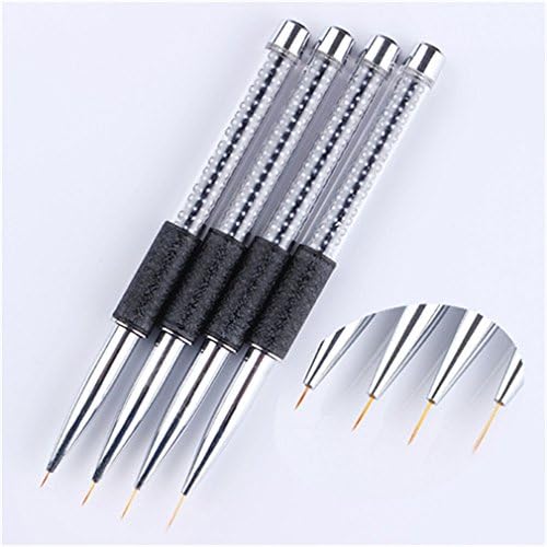 Multi Sets Of Gradient Painting Pen Carving Liner Paint Drawing Brushes Kit Rhinestone Handle Manicure Nail Art Tool Set 8