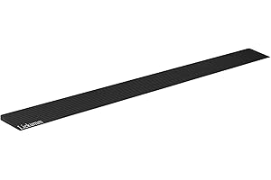 LIEKUMM 0.3" Rise Threshold Ramp, 1500 LBS Capacity Threshold Ramp for Doorways, Non-Slip Recycled Rubber Threshold Ramp, Driveway Curb Ramps for Doorway, Bathroom and Garage, Cuttable