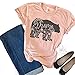 Floral Mama Bear T Shirt Printer for Mom Short Sleeve Shirts Mother's Gift