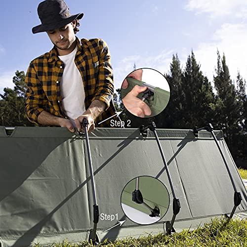 Naturehike Ultralight Folding Camping Cot, Portable Compact Backpacking