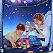 Secura Rocket Ship Kids Play Tent - Unique Space and Planet Playhouse Foldable Pop Up Tent for Indoor & Outdoor