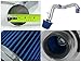 Spec-D Tuning AFC-CV01EXBL-AY Civc DX LX EX 1.7L L4 Manual Transmission Cold Air Intake+Blue Filter