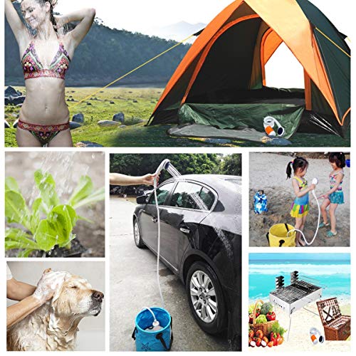 Iron Hammer Portable Shower Camp Shower Rechargeable Shower high Capacity 4800mAh Camping Shower pet Shower Model:ES01