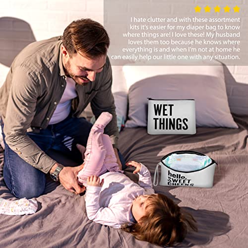 DOFASAYI Diaper Bag Organizing Pouches, Set of 5 Baby Organizing