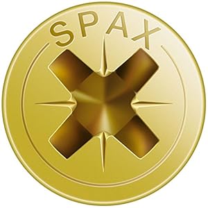 SPAX Universalschraube, 3,5 x 25 mm, 200 Stück, Kreuzschlitz Z2, Senkkopf, Vollgewinde, 4CUT, YELLOX A2L, gelb verzinkt… – Bild 6