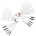 Anrenity 30pcs Carb Carburetor Cleaning Brushes Kit Small Wire Brush Carb Dirt Jet Cleaner Tool for Multiple Size Nylon Tube Brushes (20 Cleaning Needles + 10 Brush)